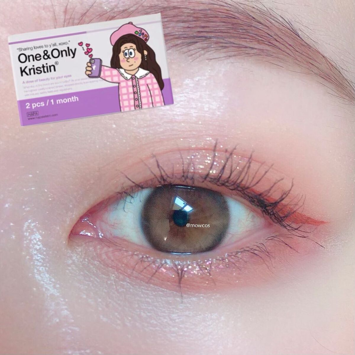One & Only Kristin/Hapa kristin/カラーコンタクトレンズを使ったクチコミ（1枚目）