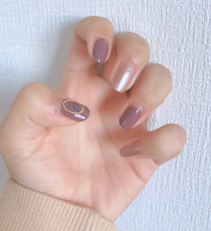 しずくネイルシール/キャンドゥ/ネイルシールを使ったクチコミ(2枚目)