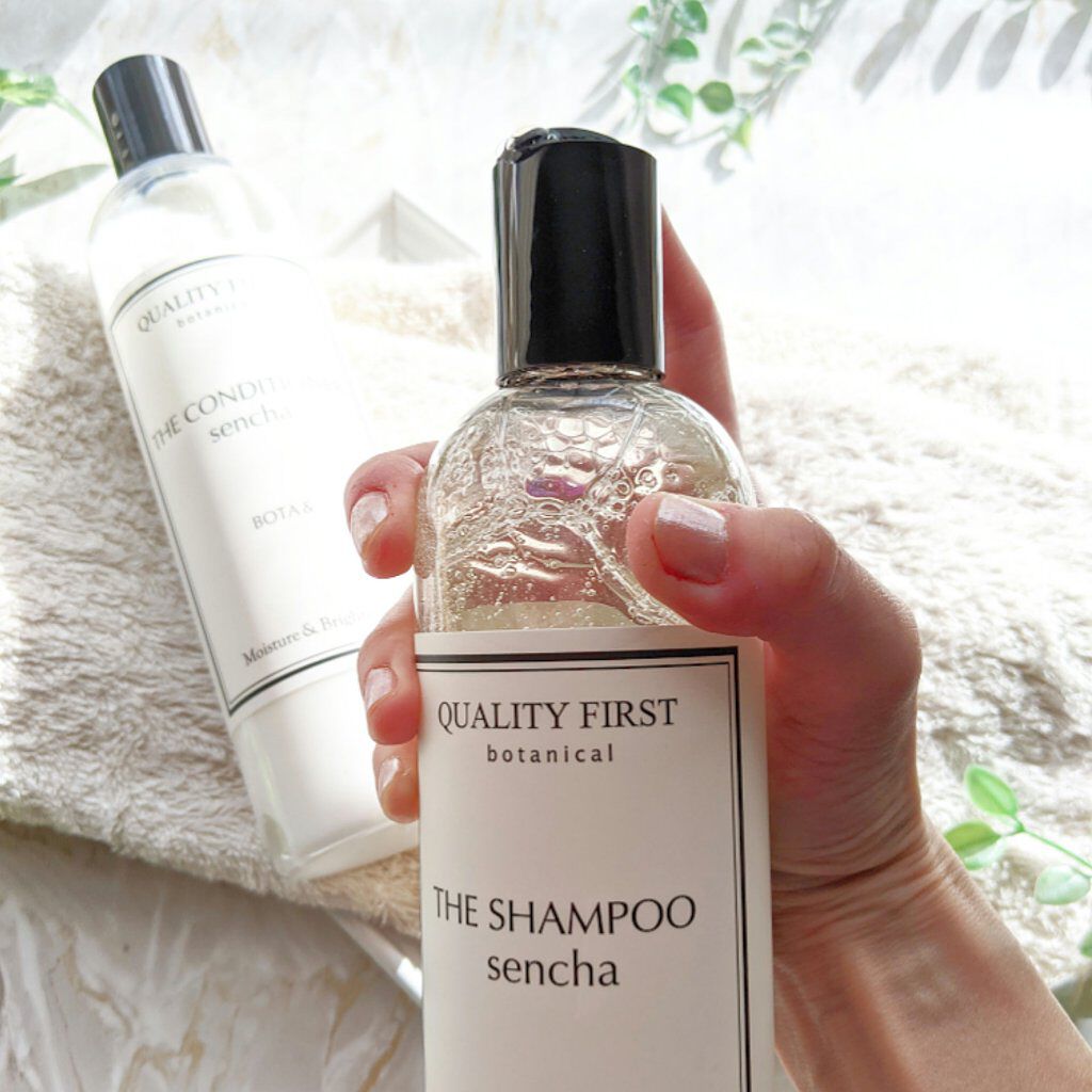 ボタアンド ザ シャンプー <sencha>/クオリティファースト/市販シャンプーを使ったクチコミ（3枚目）