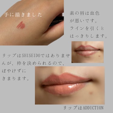 リップライナーインクデュオ 04 Rosewood/SHISEIDO/リップライナーを使ったクチコミ（3枚目）