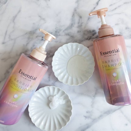 エッセンシャルプレミアム バリアシャンプー・コンディショナー シルキー&スムース/エッセンシャル/市販シャンプーを使ったクチコミ(5枚目)