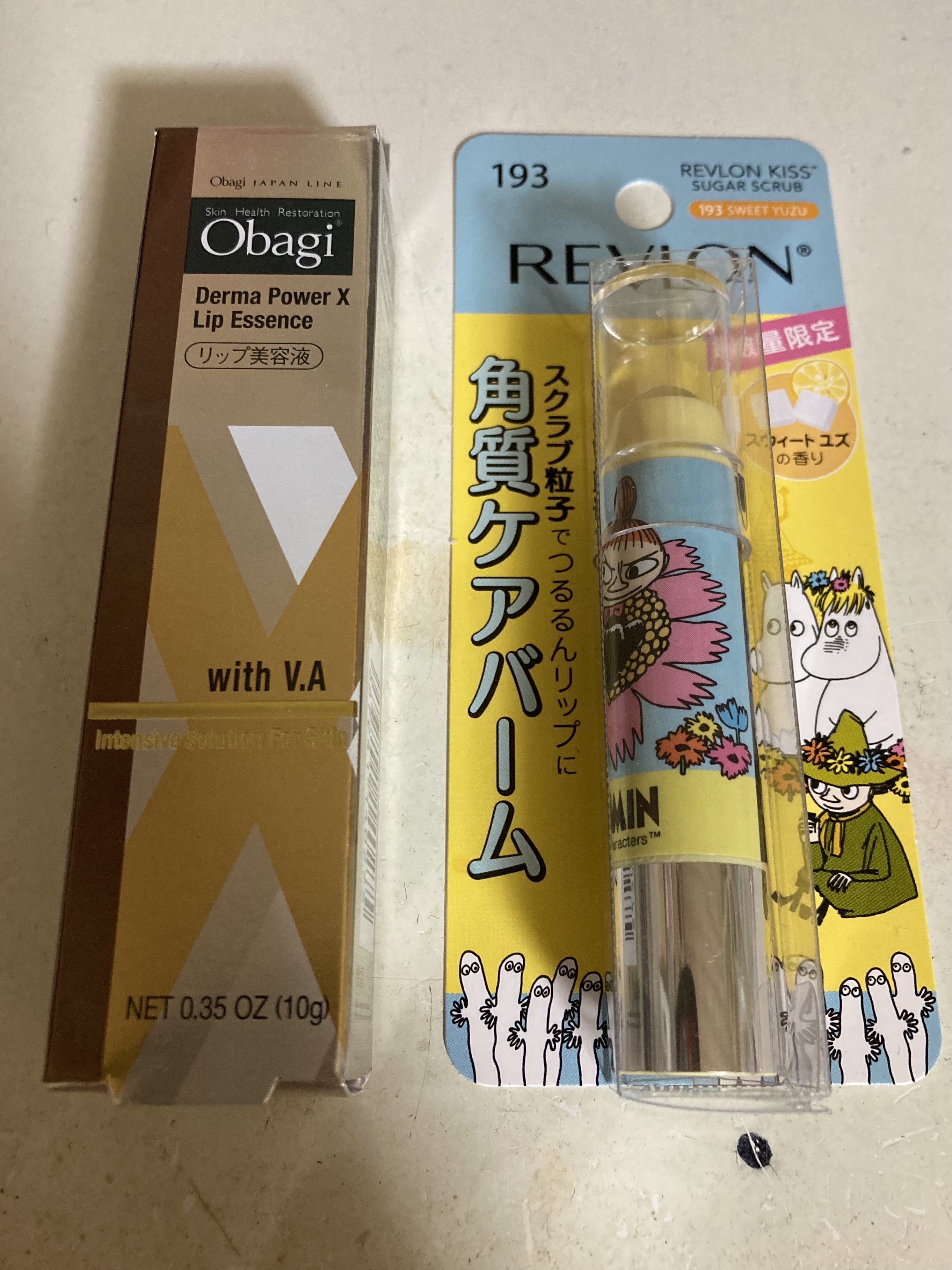 レブロン キス シュガー スクラブ 193  スウィートユズ 〈ムーミン〉/REVLON/リップスクラブを使ったクチコミ（1枚目）