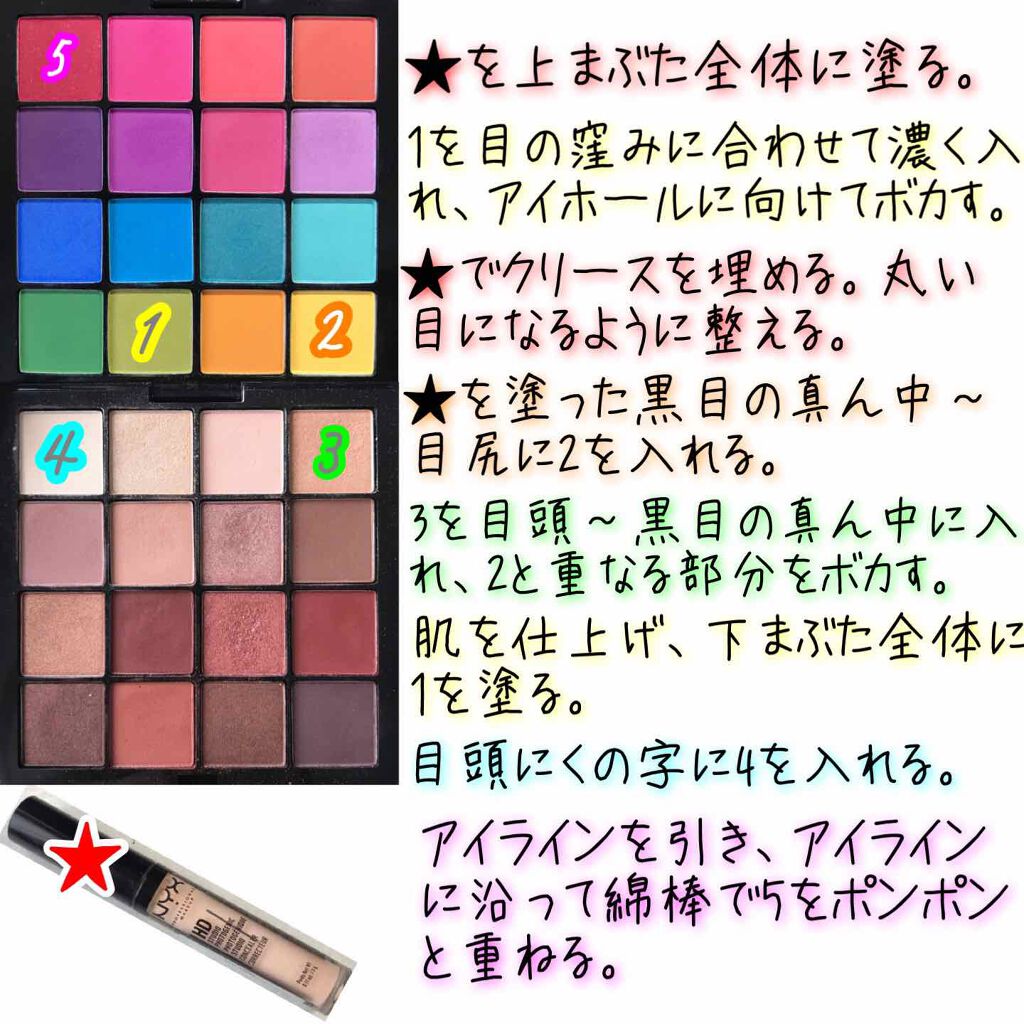 UT シャドウ パレット/NYX Professional Makeup/アイシャドウパレットを使ったクチコミ（2枚目）