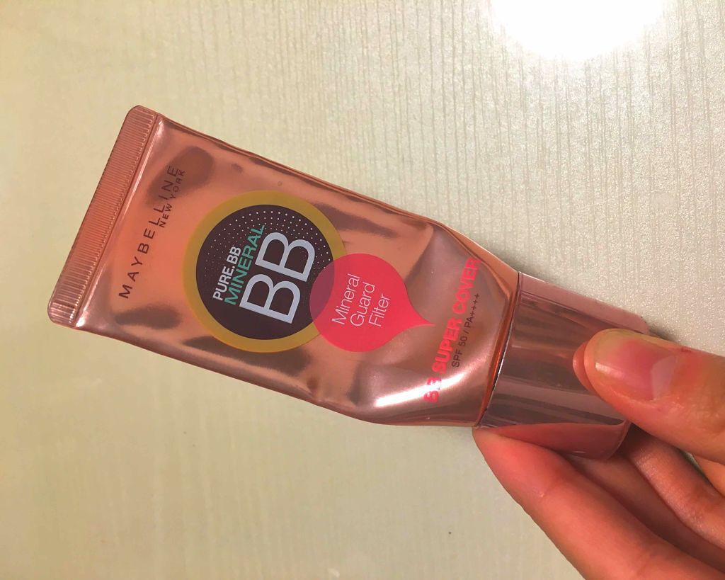 ピュアミネラル BB スーパー カバー/MAYBELLINE NEW YORK/BBクリームを使ったクチコミ（1枚目）