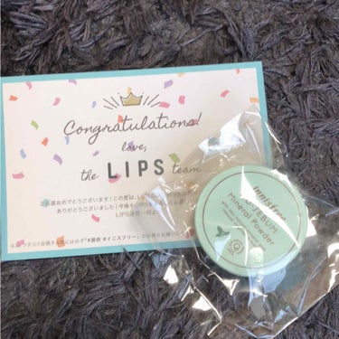 LIPSさんから始めて頂きました^_^
届いたとき、ピンとこなくて、何故きたぁ？っと頭の中が⁉️⁉️だったのですが、あら、開けてビックリ‼️‼️‼️

嬉しすぎる‼️
良い事あったぁ〜‼️

っと感動し