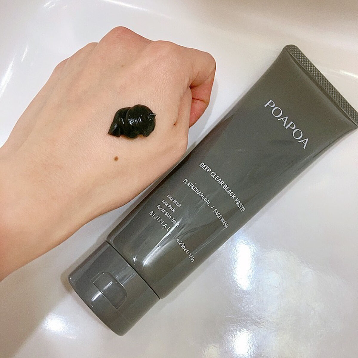 ディープクリア ブラックペースト/POAPOA/洗い流すパック・マスクを使ったクチコミ（2枚目）