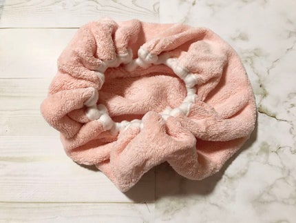 マイクロファイバーヘアキャップ/DAISO/ヘアケアグッズを使ったクチコミ(2枚目)