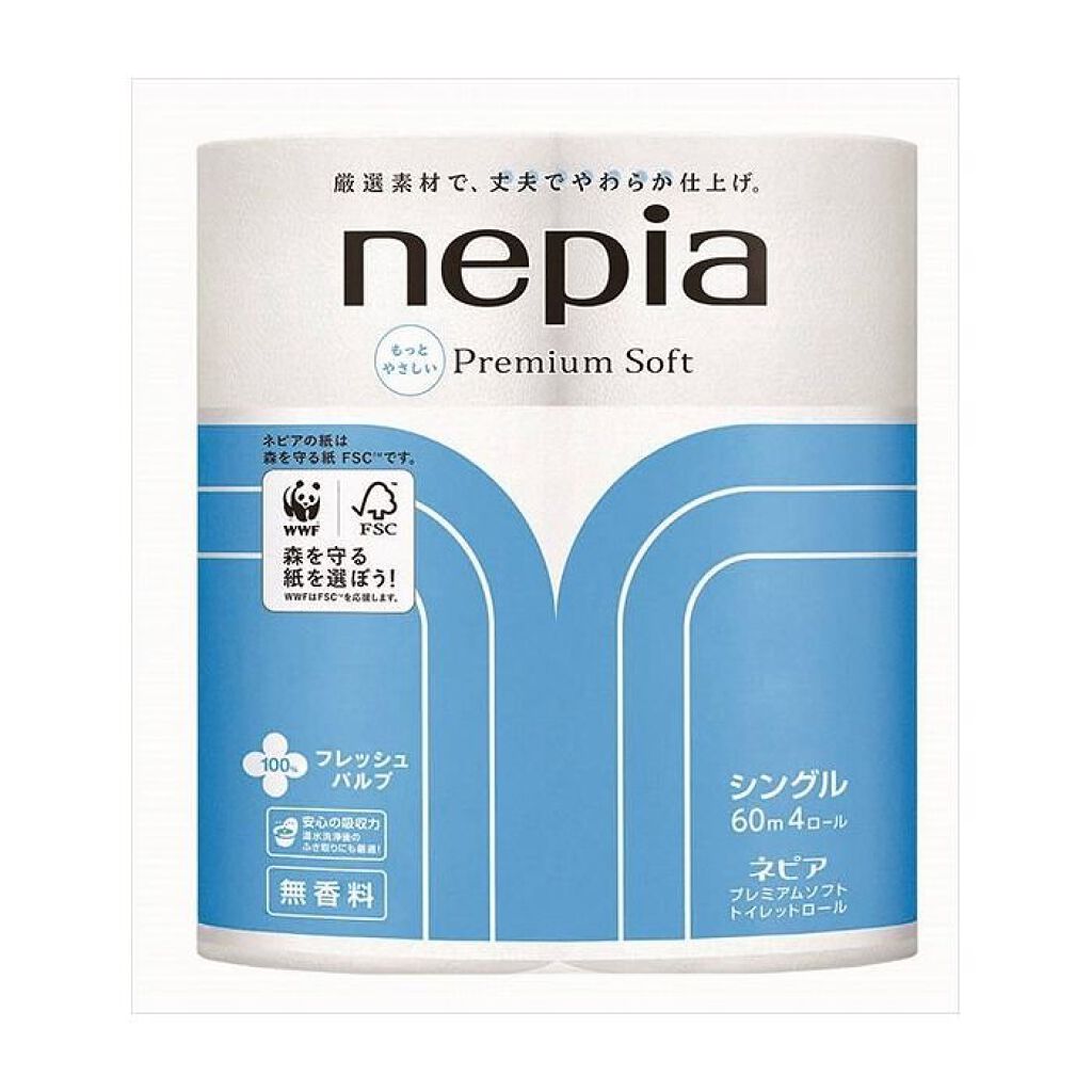 プレミアムソフト トイレットロール 無香料 4ロール シングル