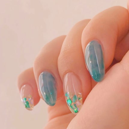 ぺろ@丸顔主婦 on LIPS 「夏だー!ネイルだー!!!といいつつ年がら年中セルフネイルなんで..」(5枚目)