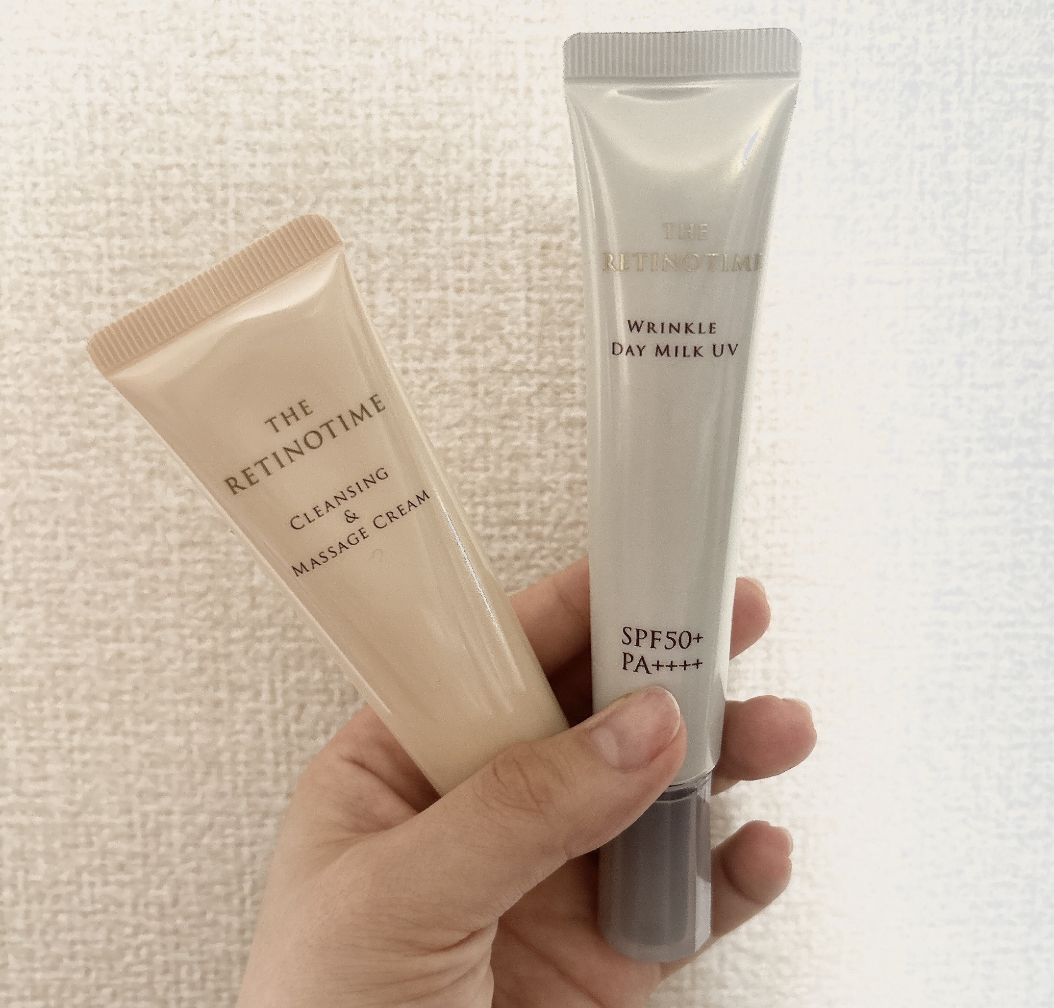 ザ・レチノタイム クレンジング&マッサージクリームのクチコミ「THE RETINOTIME 
•クレンジング&マッサージクリーム(お試しサイズ)
•リンクル.....」（1枚目）