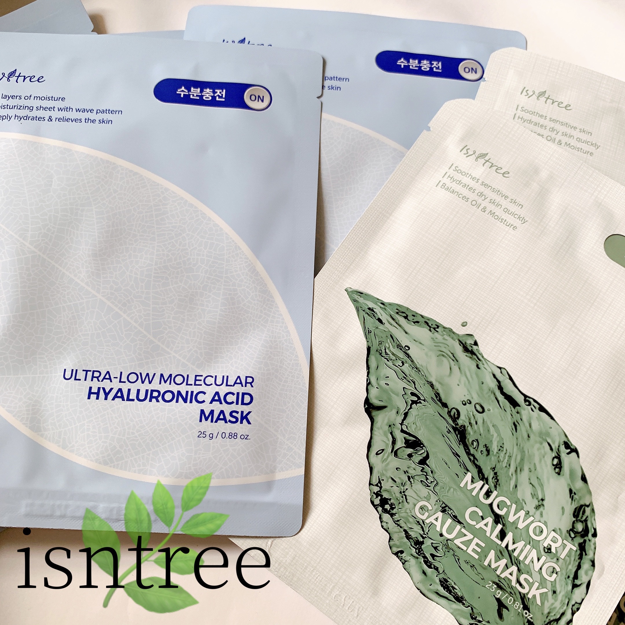 ヨモギカーミングガーゼマスクパック/Isntree/シートマスク・パックを使ったクチコミ（1枚目）