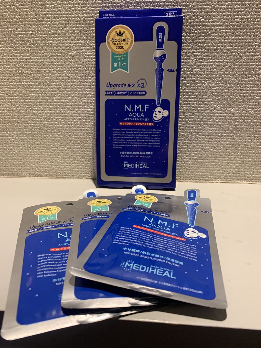 N.M.FアクアアンプルマスクJEX/MEDIHEAL/シートマスク・パックを使ったクチコミ（1枚目）