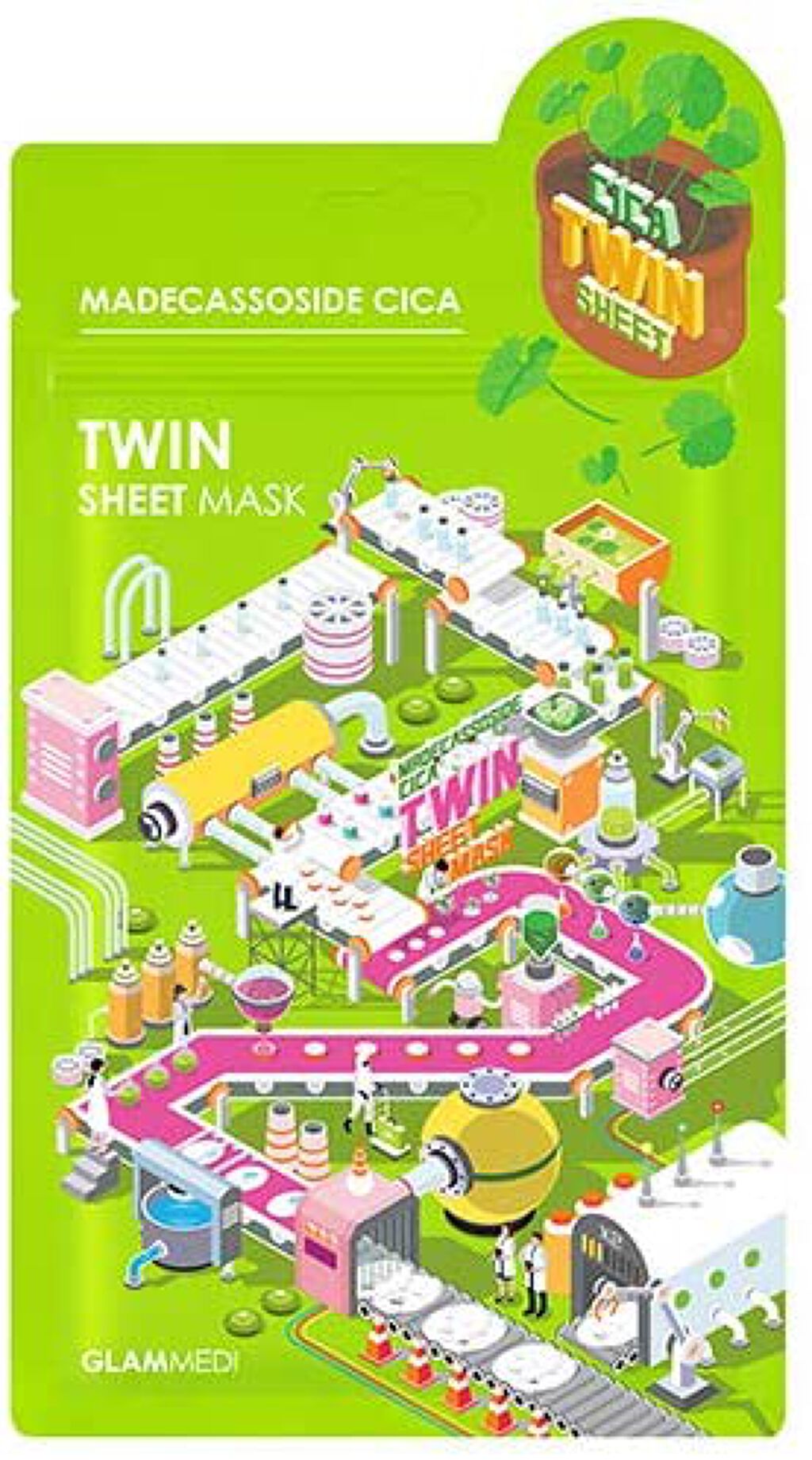 GLAMMEDI マデカソサイド シカ ツイン シートマスク