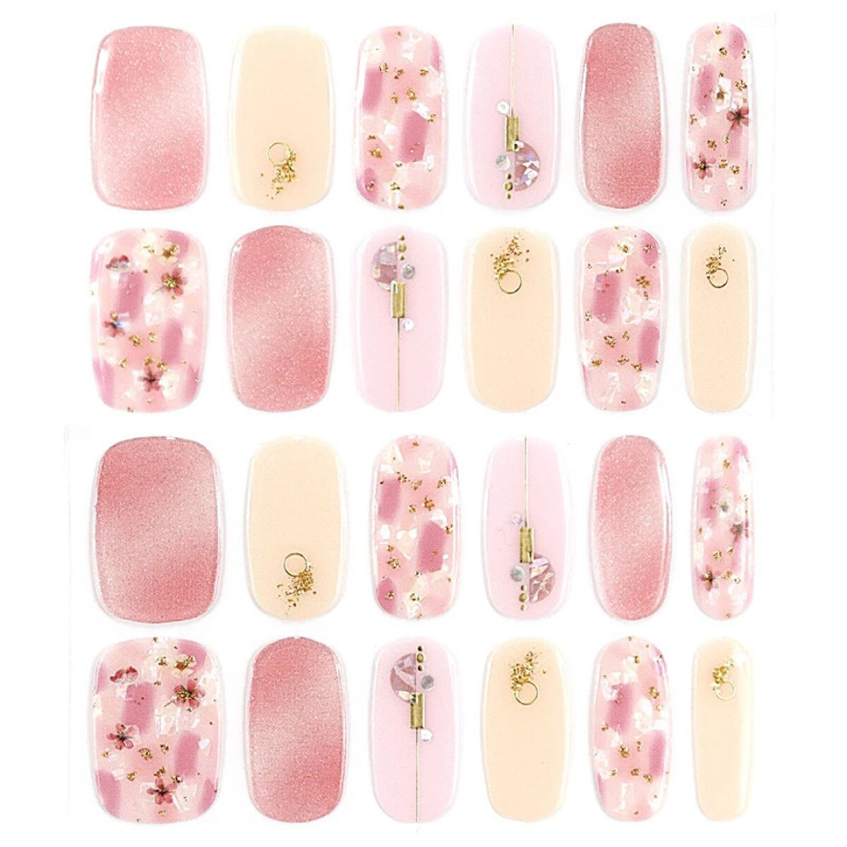 セミキュアジェルネイルシール ハンド用 03 フルーレットエトワレ