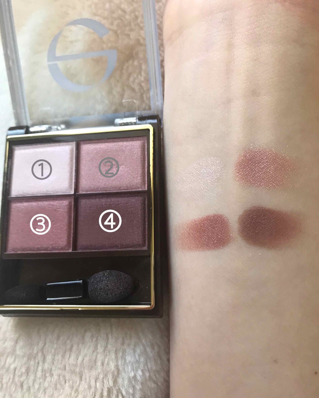 スキニーリッチシャドウ/excel/アイシャドウパレットを使ったクチコミ(2枚目)