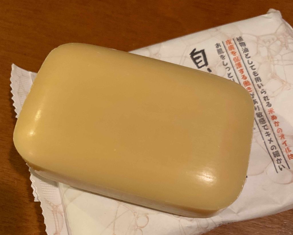 無添加 米ぬか石鹸/セリア/ボディ石鹸を使ったクチコミ（3枚目）