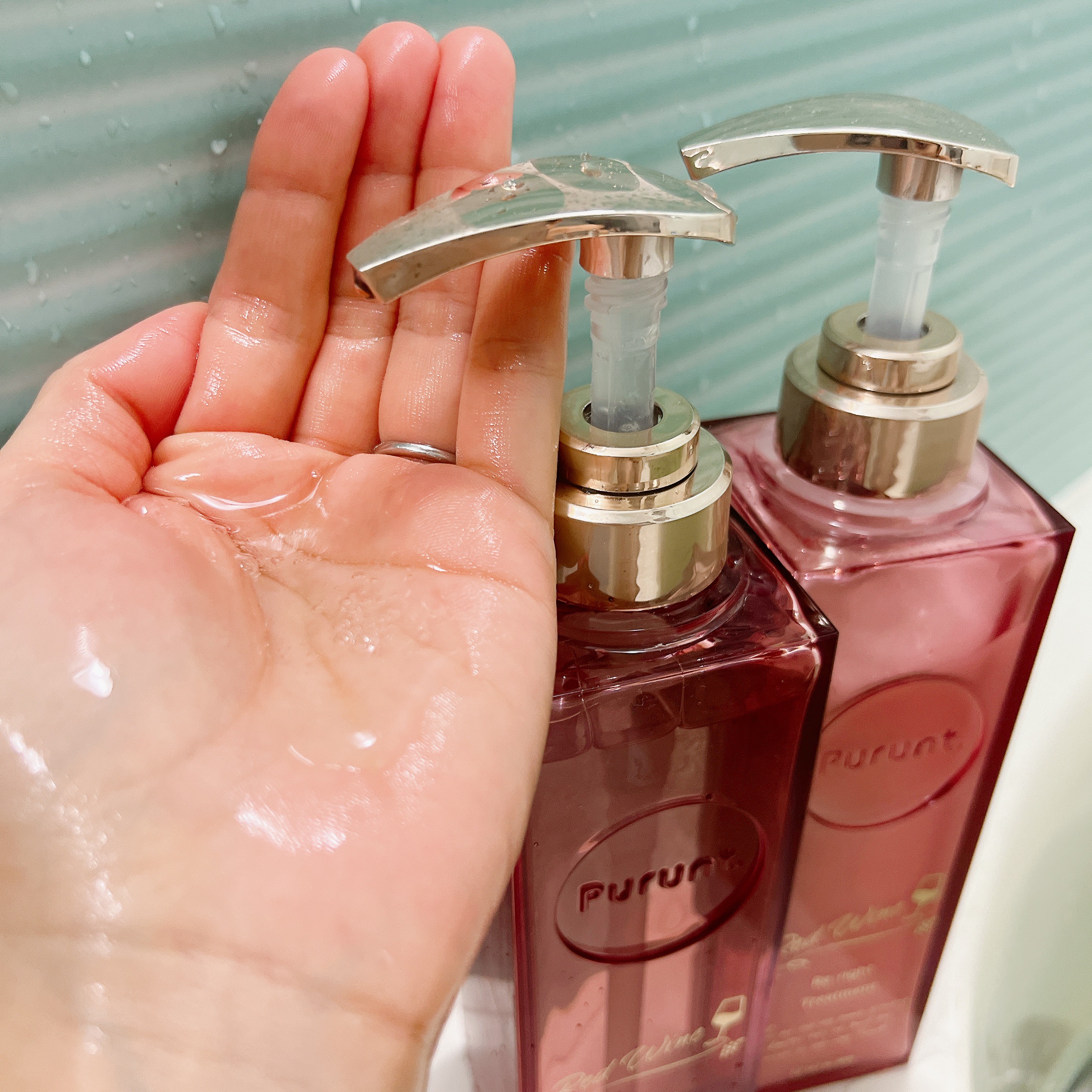 プルント　リライト美容液ヘアミルク　レッドワイン/Purunt./ヘアミルクを使ったクチコミ（2枚目）