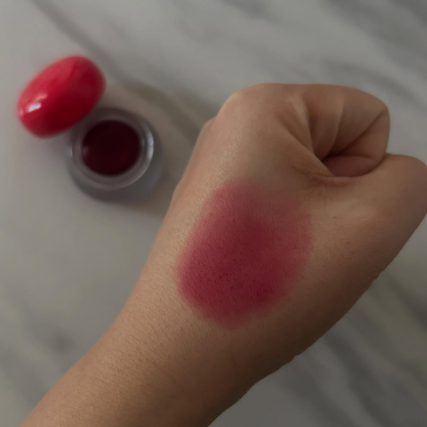 リップアンドチーク ブラーリープリンポット/fwee/口紅を使ったクチコミ(6枚目)