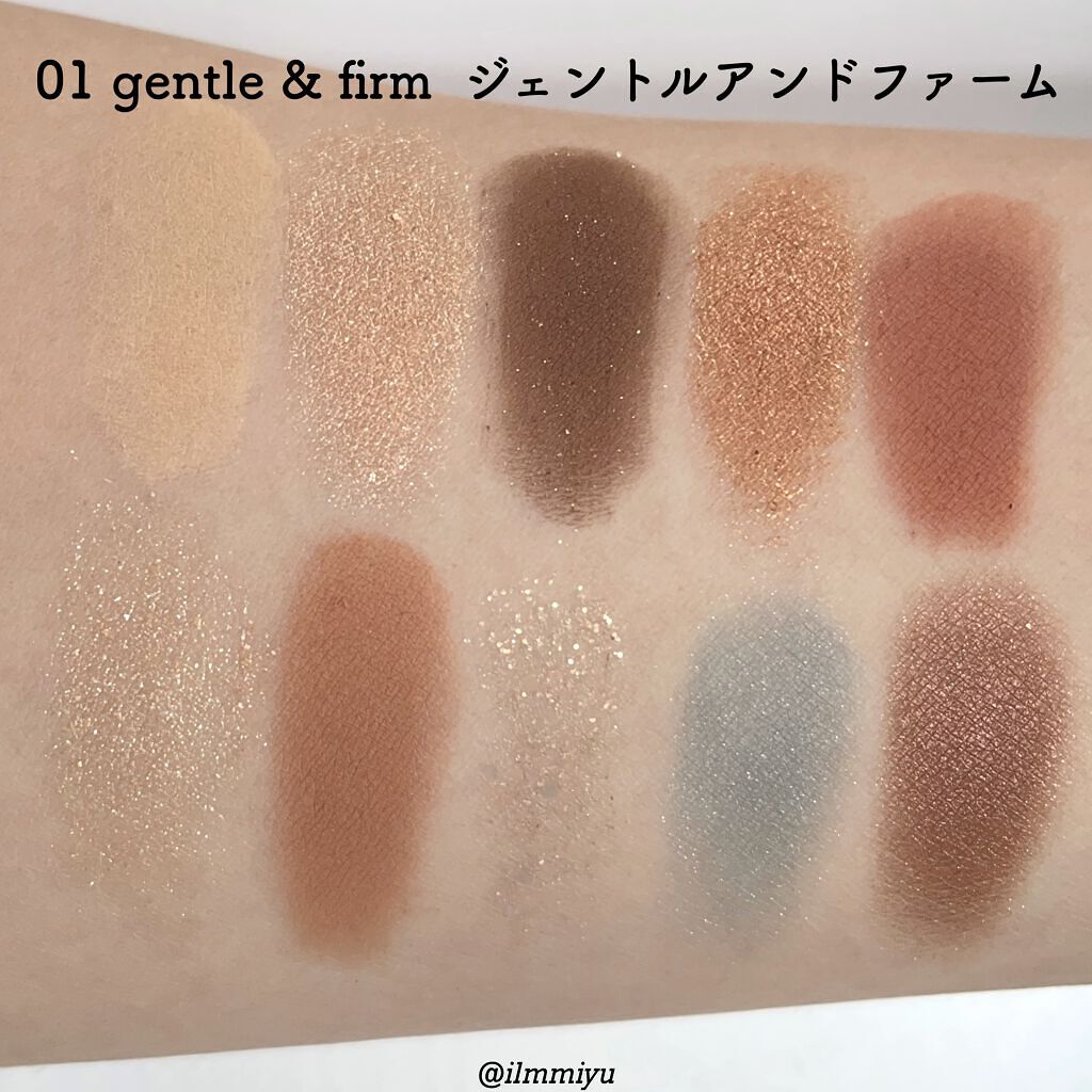 ニューデップスアイシャドウパレット 01 ジェントル･アンド･ファーム/hince/アイシャドウパレットを使ったクチコミ（2枚目）