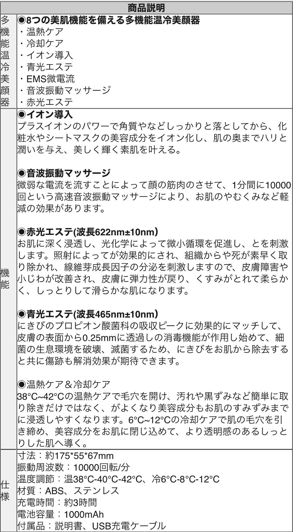 多機能温冷美顔器/ANLAN/美顔器・マッサージを使ったクチコミ(4枚目)