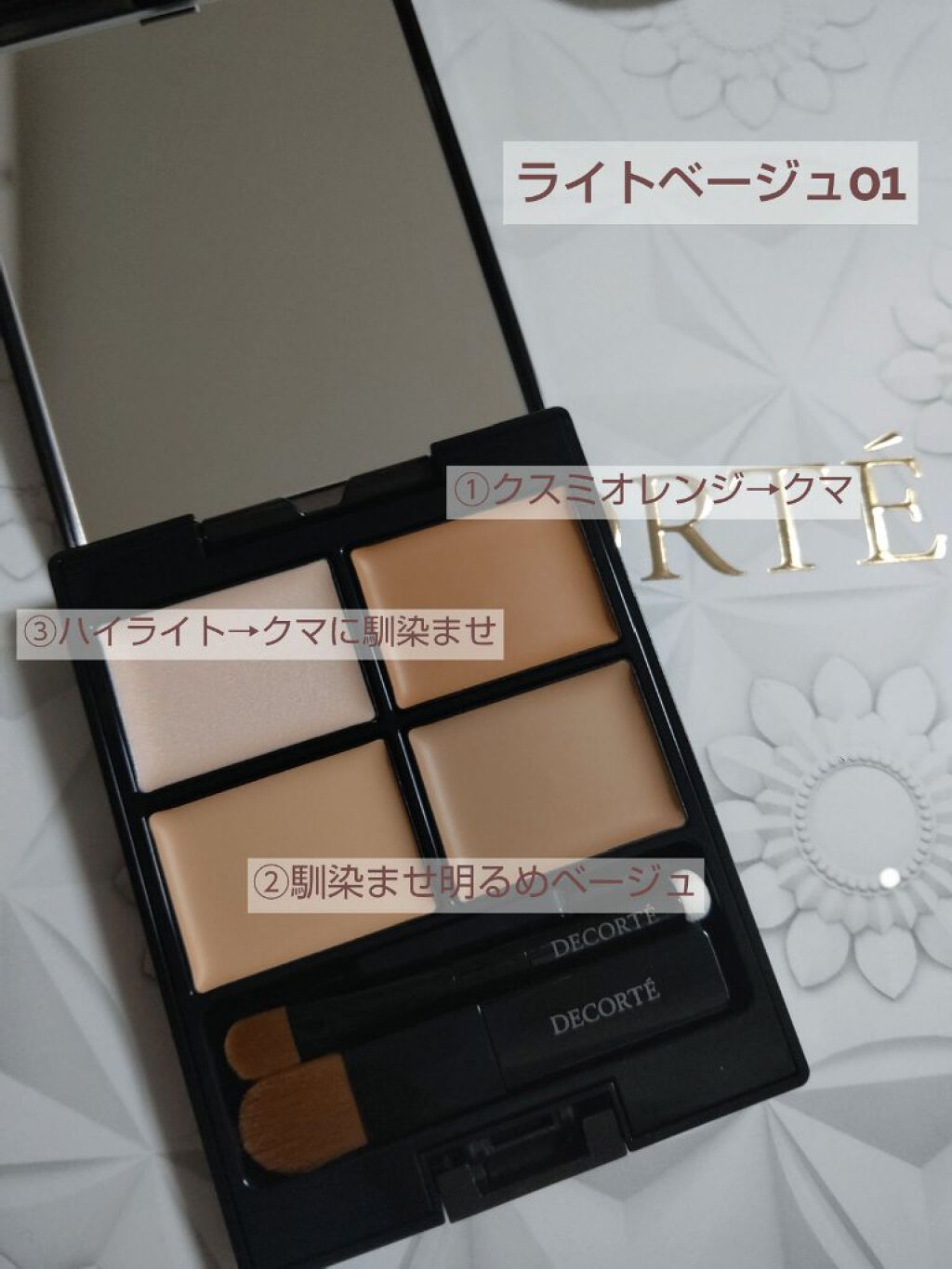 トーンパーフェクティング パレット/DECORTÉ/パレットコンシーラーを使ったクチコミ（2枚目）