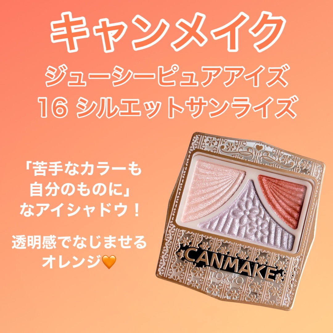 ジューシーピュアアイズ/キャンメイク/アイシャドウパレットを使ったクチコミ（2枚目）