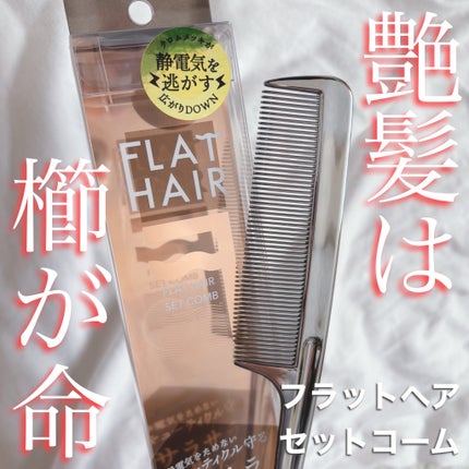 フラットヘア セットコーム/SHOBIDO/ヘアブラシを使ったクチコミ(1枚目)