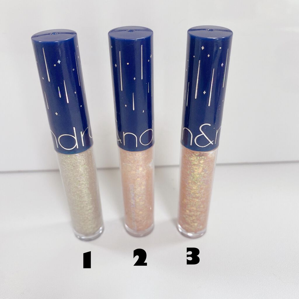 リキッド グリッター シャドウ/rom&amp;nd/グリッターを使ったクチコミ（2枚目）