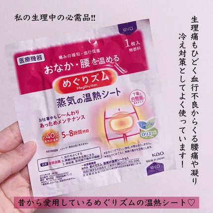 蒸気の温熱シート 下着の内側面に貼るタイプ/めぐりズム/その他を使ったクチコミ(2枚目)