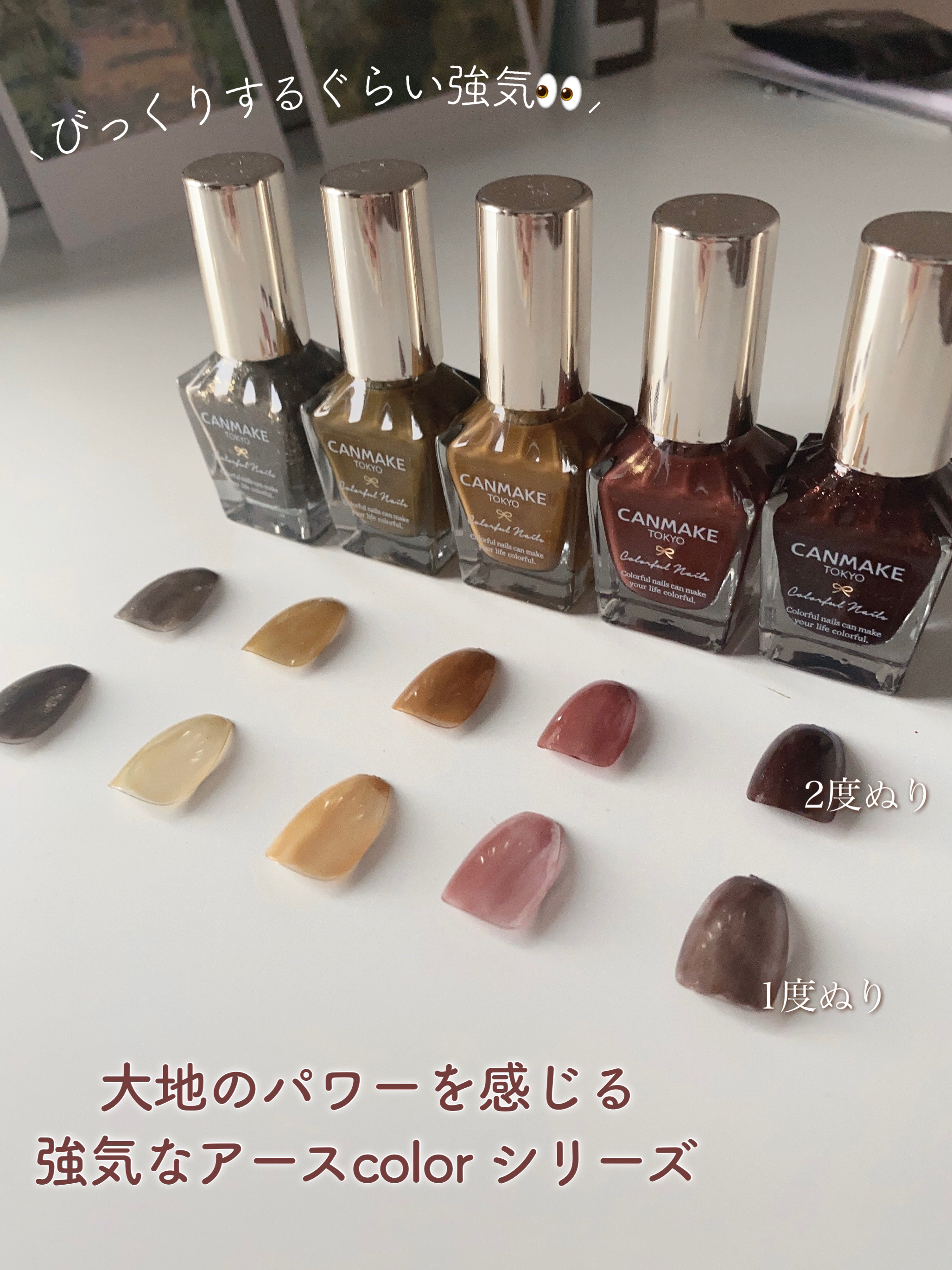 カラフルネイルズ/キャンメイク/マニキュアを使ったクチコミ（2枚目）