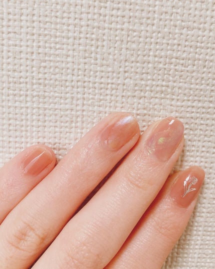 ネイルホリック Sheer pearl color/ネイルホリック/マニキュアを使ったクチコミ(2枚目)