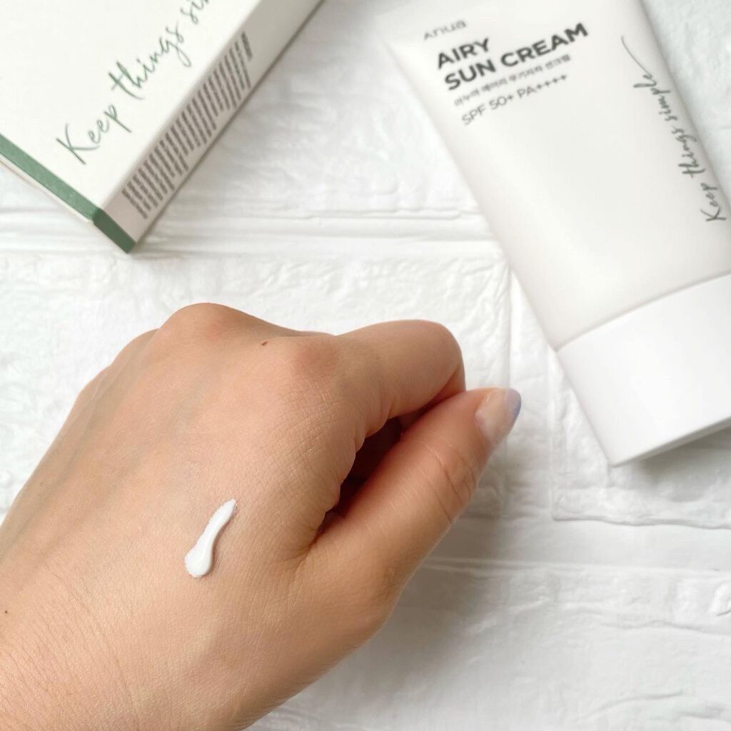 エアリーサンクリーム SPF50+PA++++/Anua/日焼け止めクリームを使ったクチコミ（3枚目）