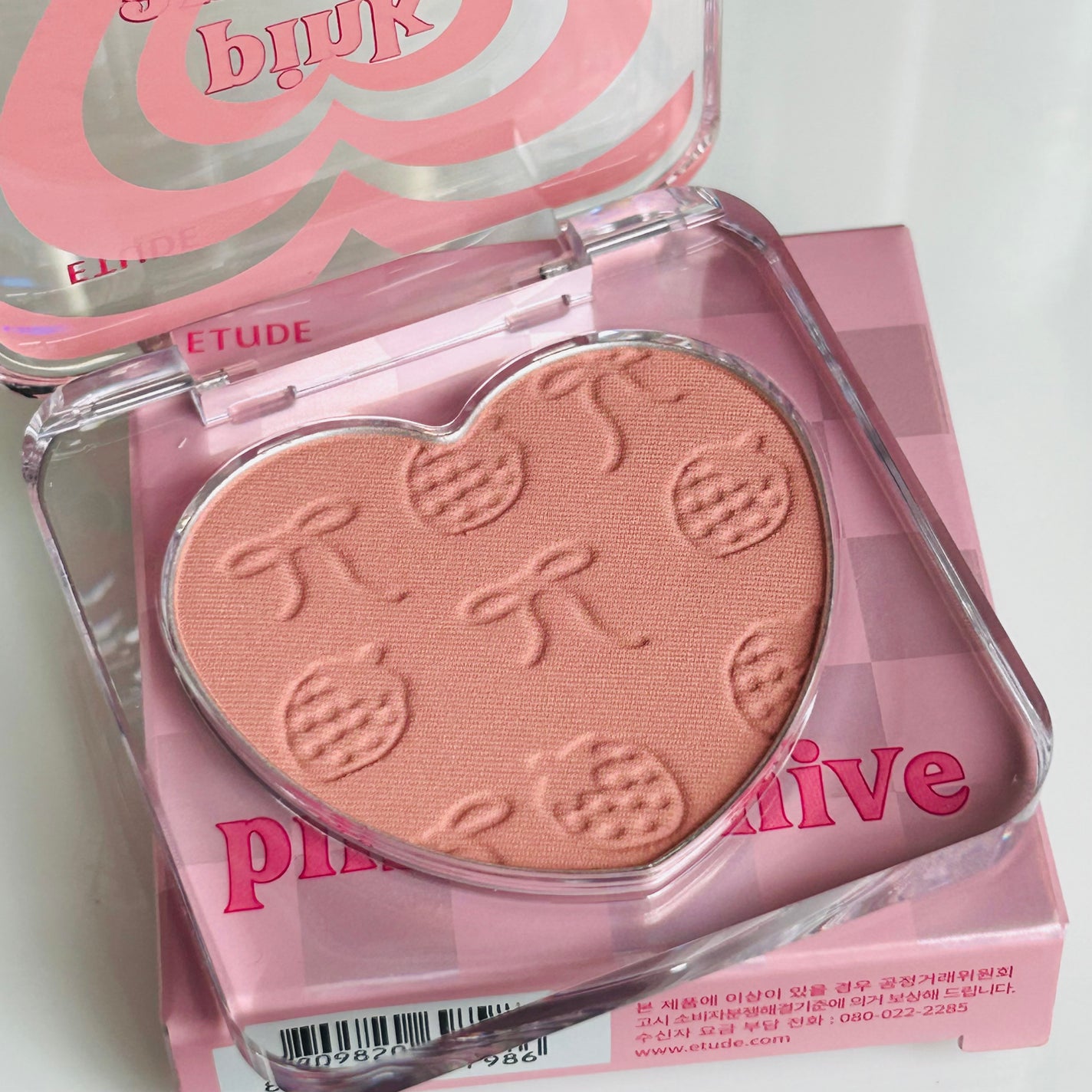 ハートフラッターブラッシャー/ETUDE/パウダーチークを使ったクチコミ(2枚目)