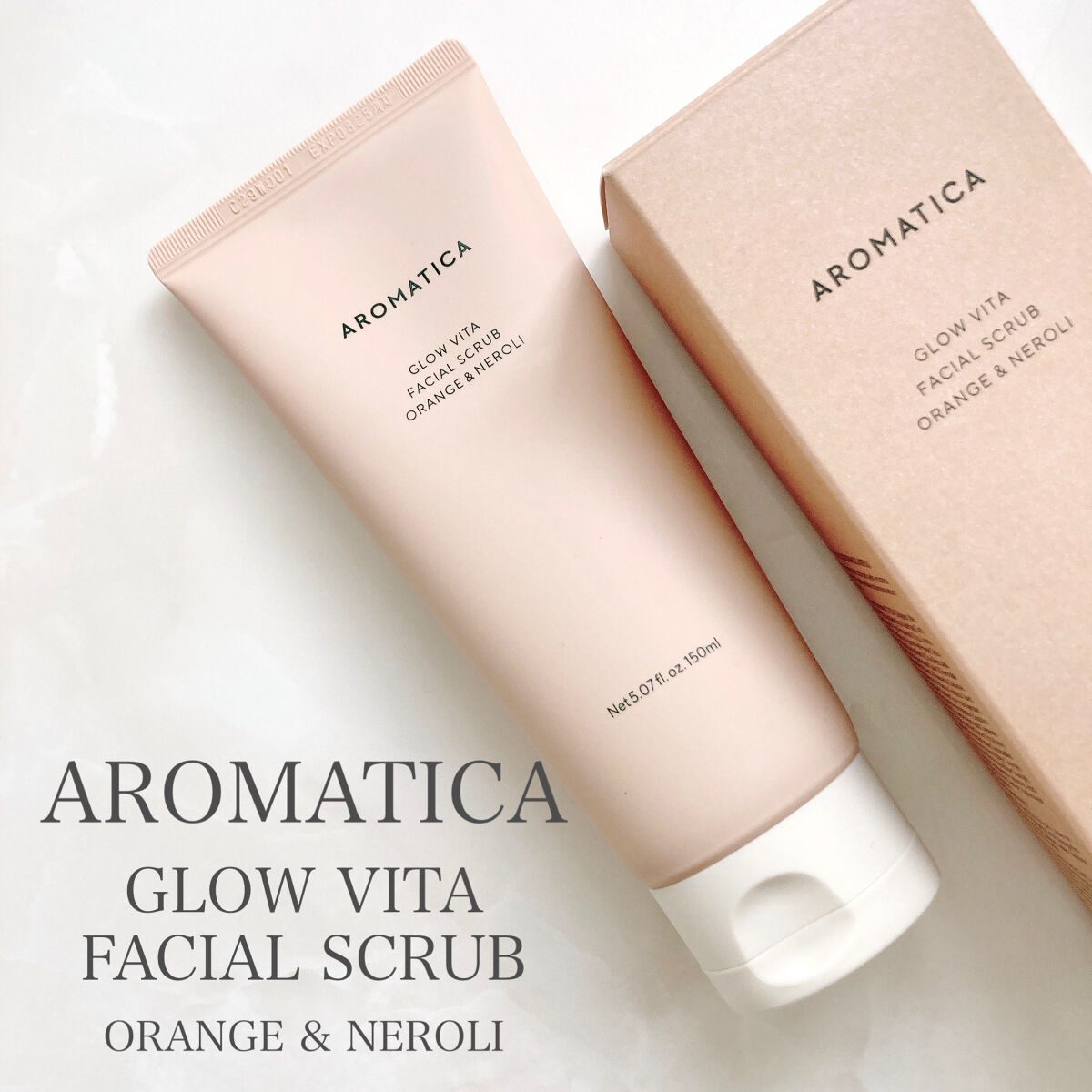 グロービタ フェイシャルスクラブ オレンジ＆ネロリ/AROMATICA/スクラブ・ゴマージュを使ったクチコミ（2枚目）
