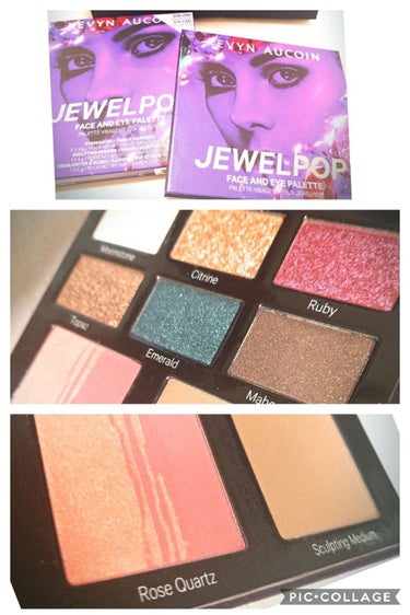 JEWELPOP/FACE AND EYE PALETTE/Kevyn Aucoin/パウダーアイシャドウを使ったクチコミ（2枚目）