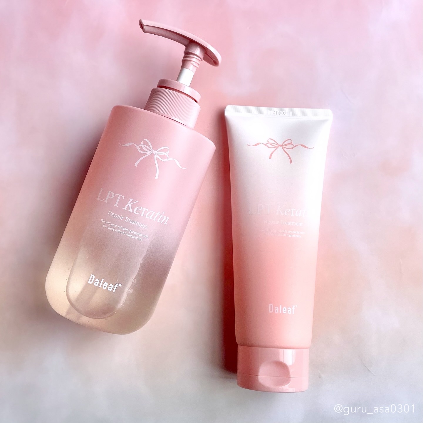 #PR #daleaf #ダリーフ
商品提供 @daleaf_jp  様

パッケージがリニューアルしてさらに
可愛くなったダリーフのLPTケラチンシリーズ🎀

\頻繁なブリーチやパーマによる超ダメージヘアに/

◼︎LPTケラチンリペア