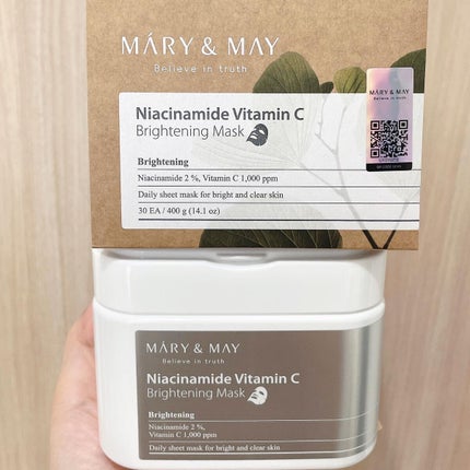 ナイアシンアミドビタミンC ブライトニングマスク/MARY&MAY/シートマスク・パックを使ったクチコミ(1枚目)