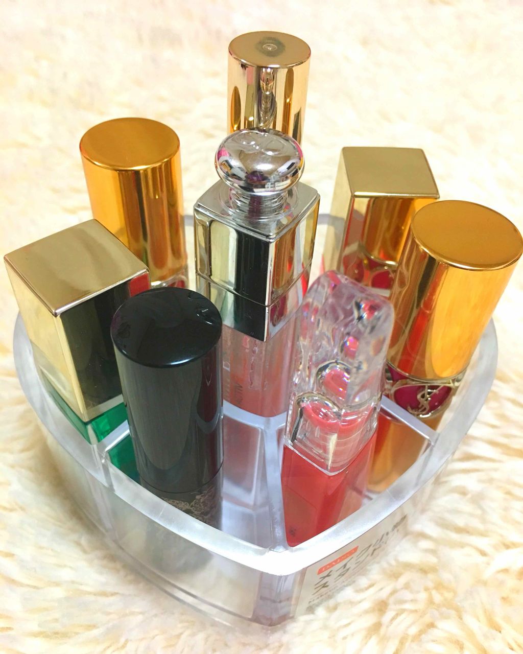 メイク小物スタンド(ハート)/DAISO/その他を使ったクチコミ（2枚目）