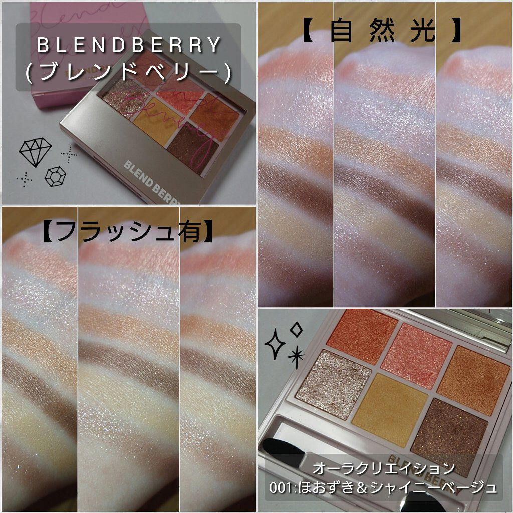 オーラクリエイション/BLEND BERRY/アイシャドウパレットを使ったクチコミ（3枚目）