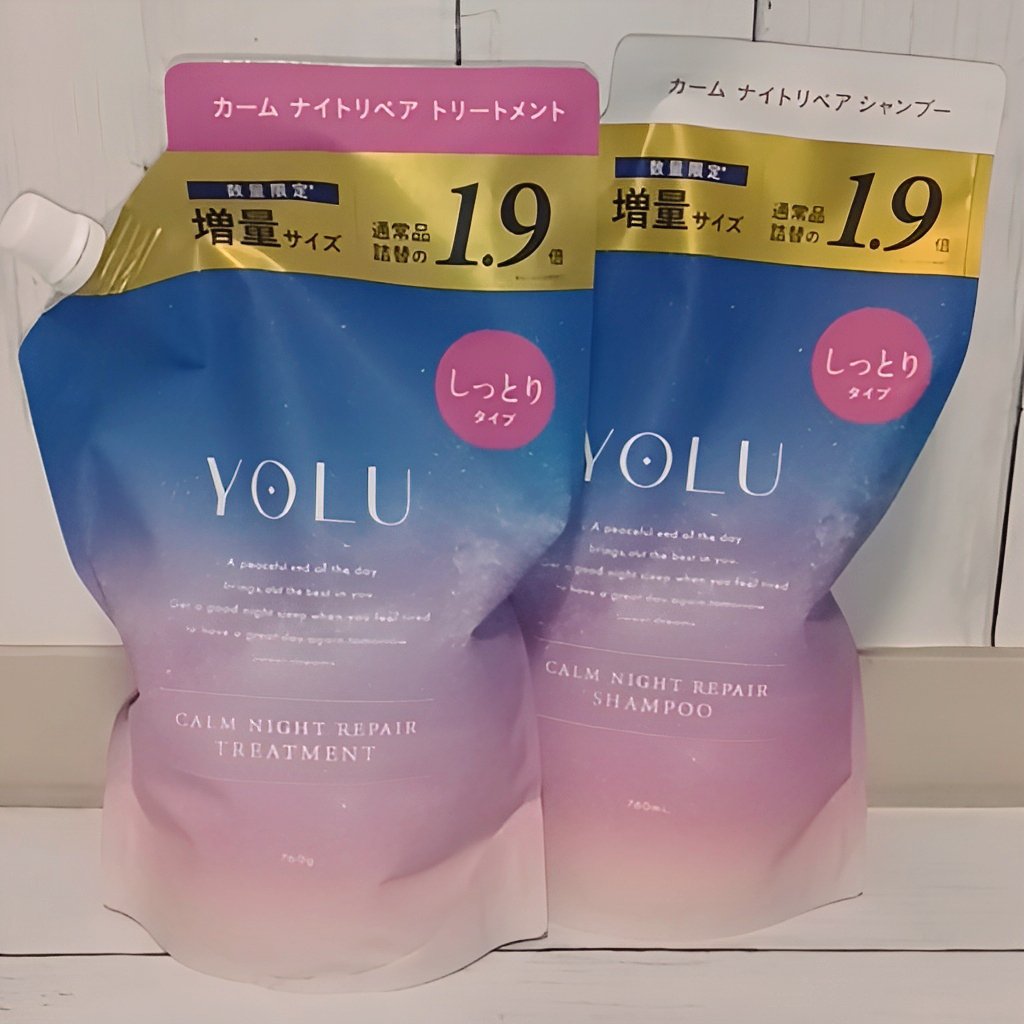 カームナイトリペアシャンプー／トリートメント/YOLU/市販シャンプーを使ったクチコミ（2枚目）