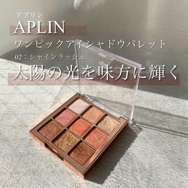 ワンピックアイシャドウパレット/APLIN/アイシャドウパレットを使ったクチコミ（1枚目）