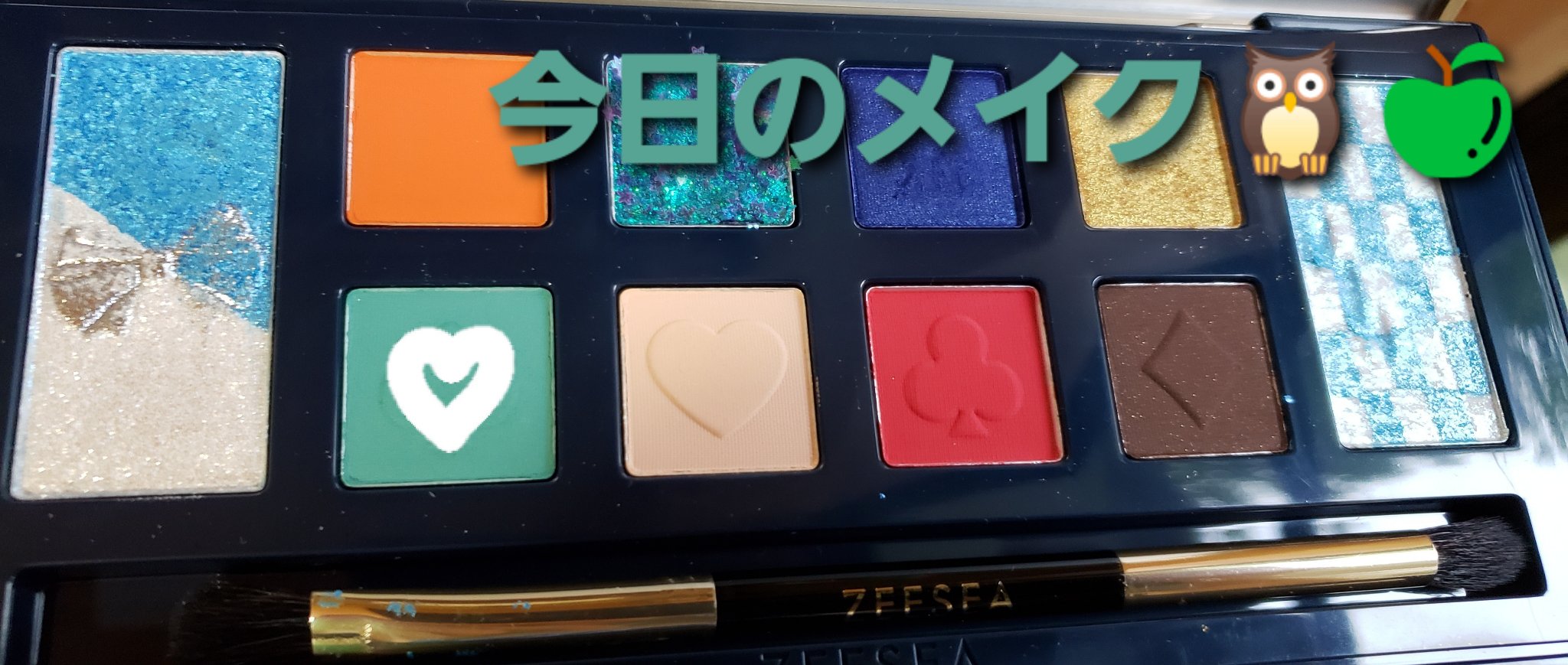 アリスドリームランドシリーズ 12色アイシャドウパレット（ZEESEA×大英博物館）/ZEESEA/アイシャドウパレットを使ったクチコミ（1枚目）