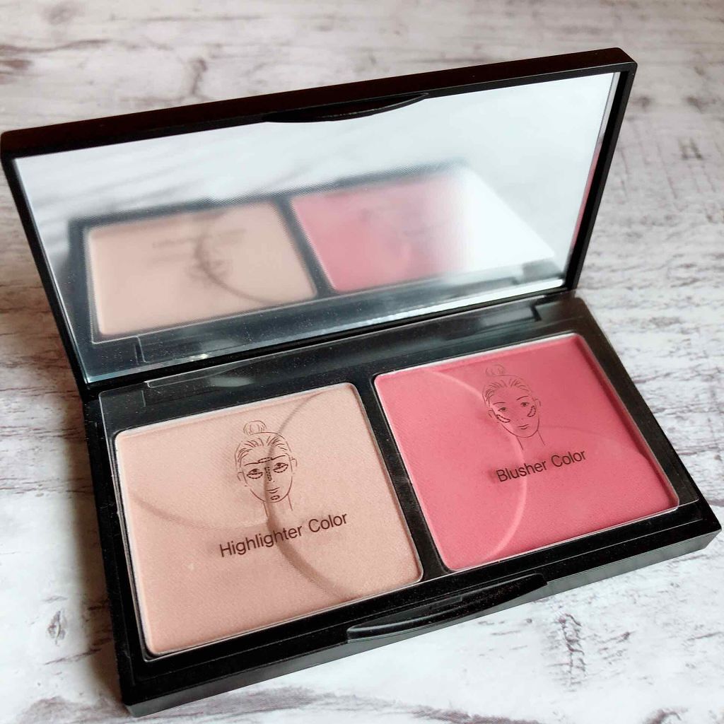 シャイニングパウダーチークデュオ/ETUDE/パウダーチークを使ったクチコミ（2枚目）