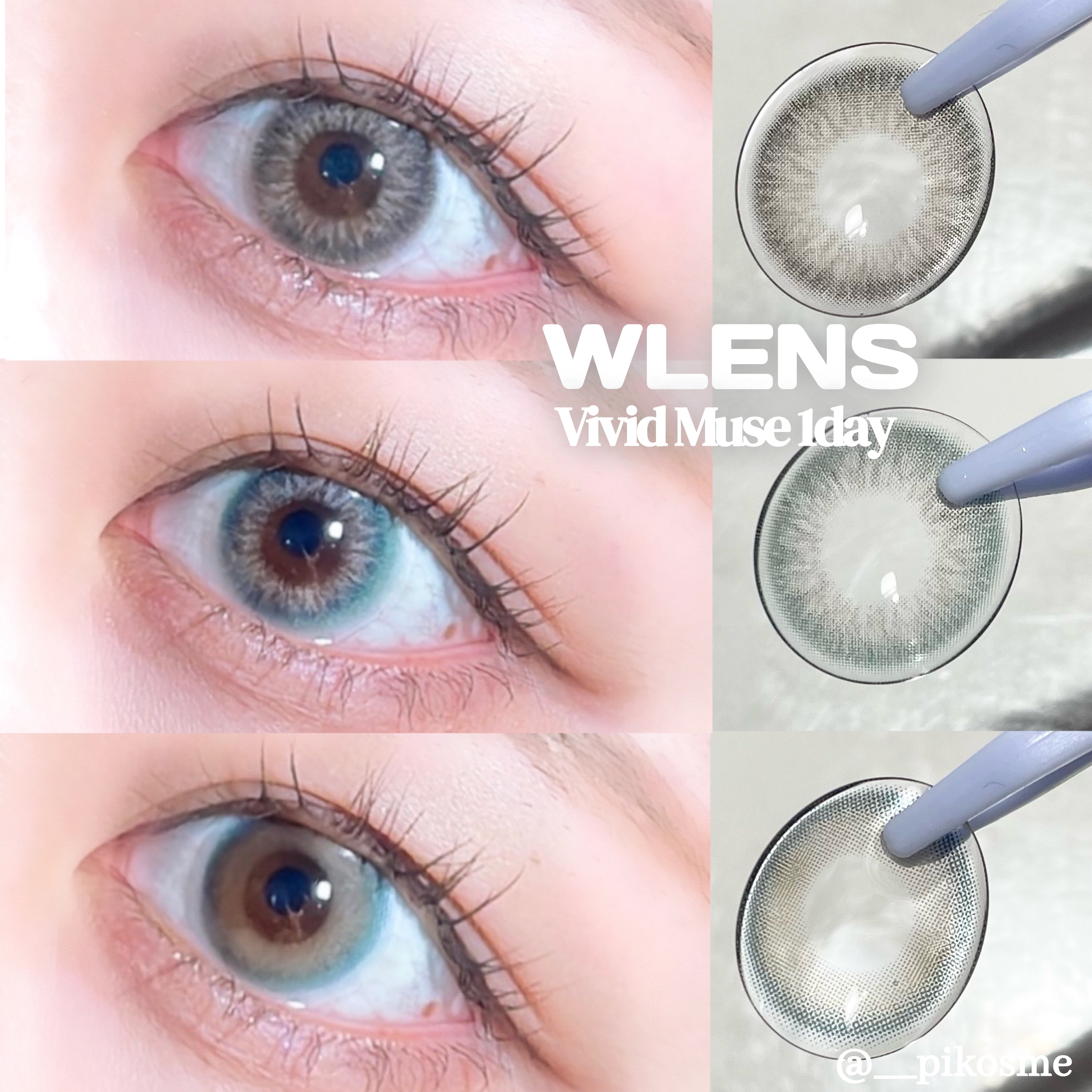 Vivid Muse/WLENS/ワンデー（１DAY）カラコンを使ったクチコミ（1枚目）