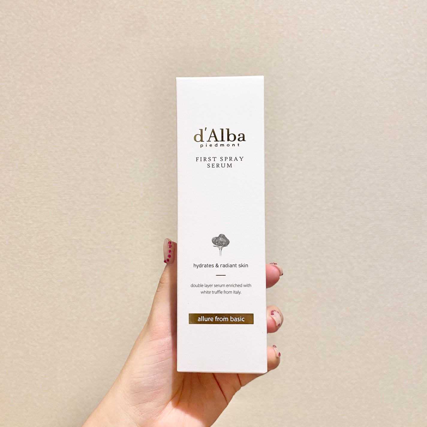 ダルバ ホワイトトリュフファーストスプレーセラム/ダルバ/ミスト状化粧水を使ったクチコミ(6枚目)