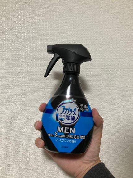 ファブリーズ ファブリーズメン 除菌消臭スプレー 布用 クールアクアの香りのクチコミ「【使った商品】ファブリーズメン 除菌消臭スプレー 布用 クールアクアの香り
【商品の特徴】布用.....」(1枚目)