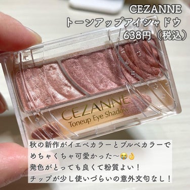 トーンアップアイシャドウ/CEZANNE/パウダーアイシャドウを使ったクチコミ（4枚目）