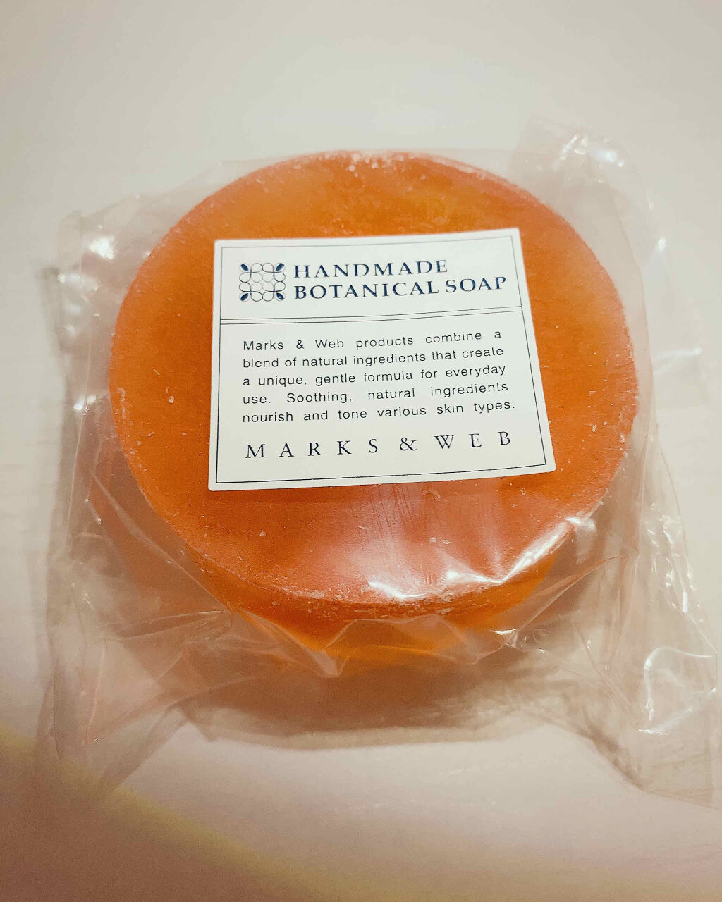 ハンドメイドボタニカルソープ ヘチマ／オレンジ/MARKS&WEB/洗顔石鹸を使ったクチコミ（1枚目）