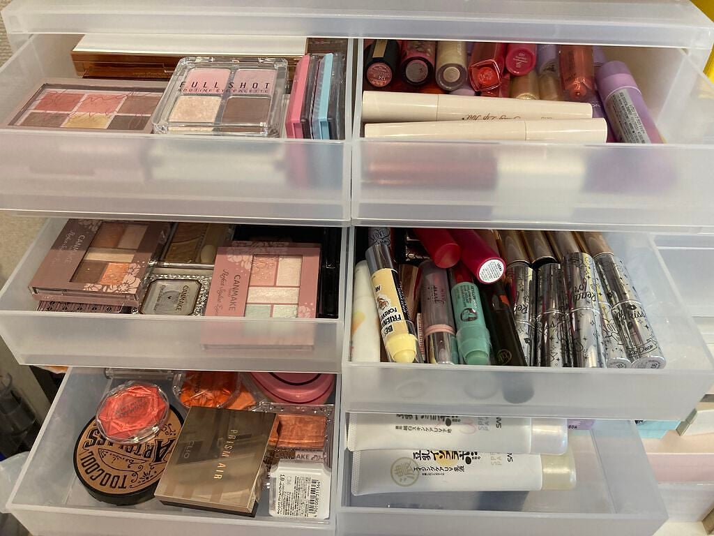重なるアクリルケース2段引出・大/無印良品/その他化粧小物を使ったクチコミ(3枚目)