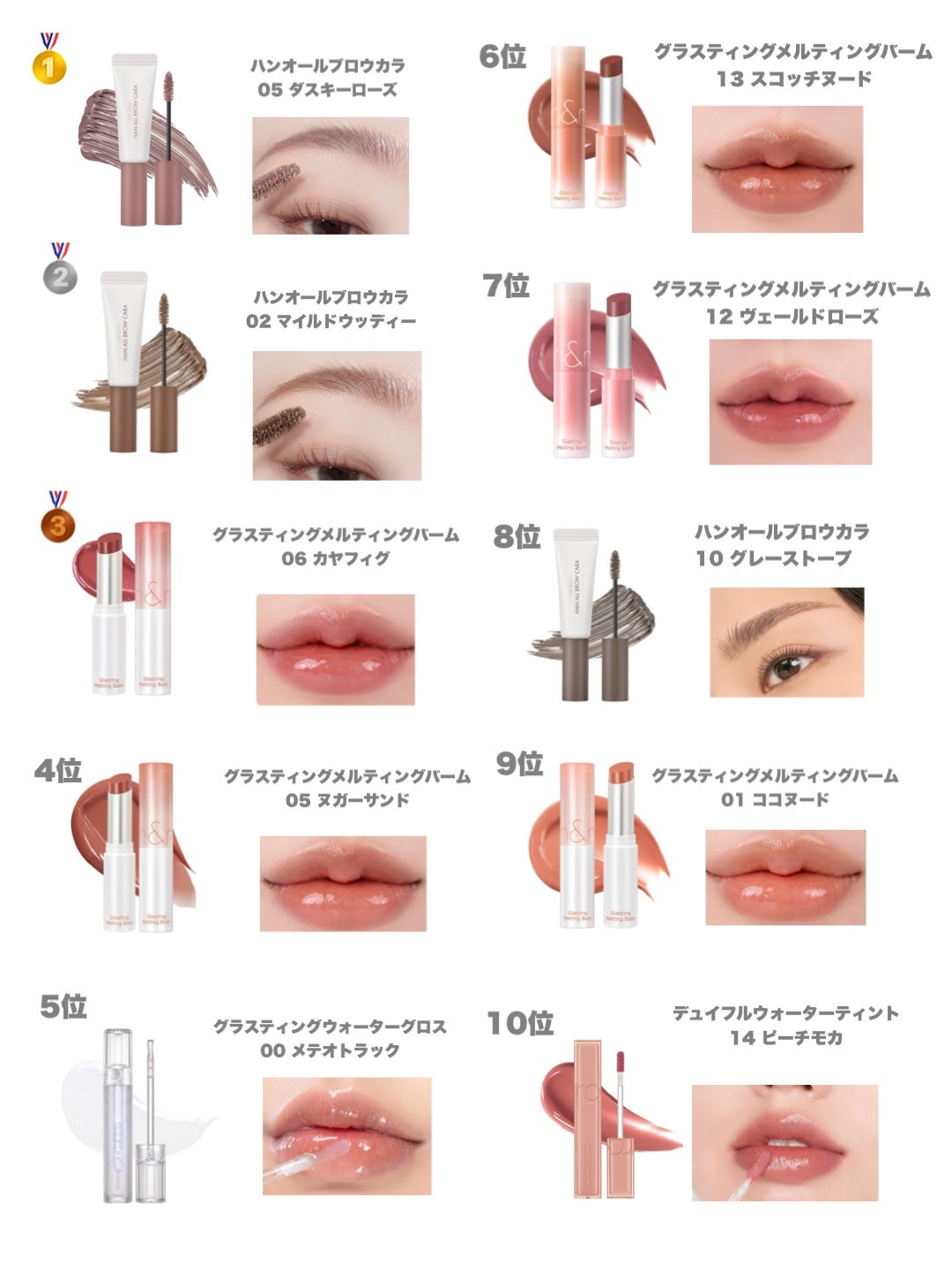 グラスティングウォーターグロス/rom&nd/リップグロスを使ったクチコミ(1枚目)